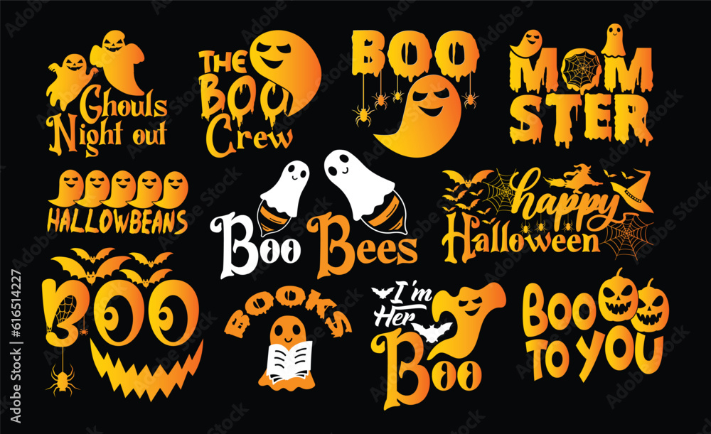 Halloween T shirt Design Bundle, Quotes about Halloween, Halloween T shirt, Halloween typography T shirt design Collection Halloween T shirt Design Bundle, Quotes about Halloween, Halloween T shirt, Halloween typography T shirt design Collection