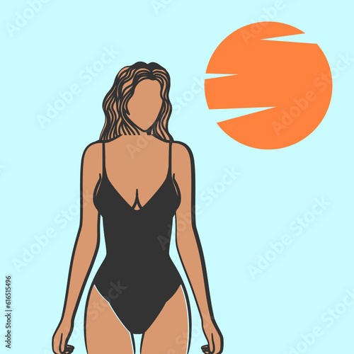 girl in swimsuit