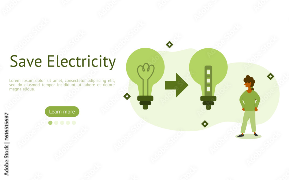 environment pollution illustration set. characters reduce energy consumption by switch to use LED bulb. power save concept. vector illustration. environment pollution illustration set. characters reduce energy consumption by switch to use LED bulb. power save concept. vector illustration.