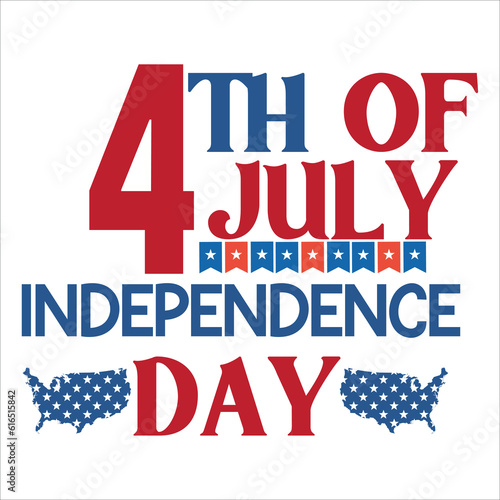 4th July shirt design Print template happy independence day American typography design.