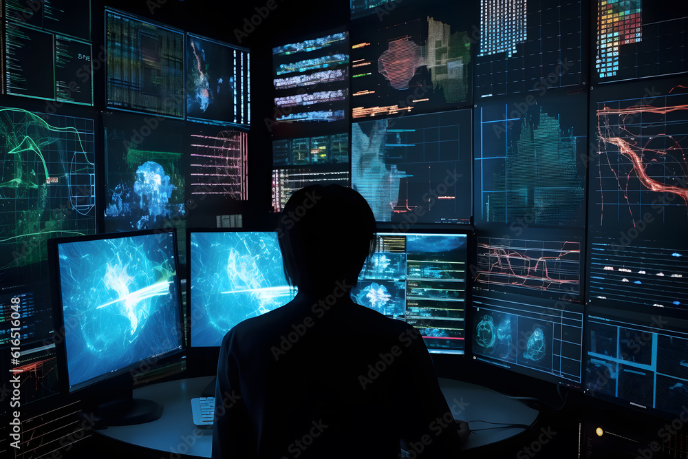 A data analyst analyzing complex data sets and generating insightful reports for decision-making. Generative AI A data analyst analyzing complex data sets and generating insightful reports for decision-making. Generative AI
