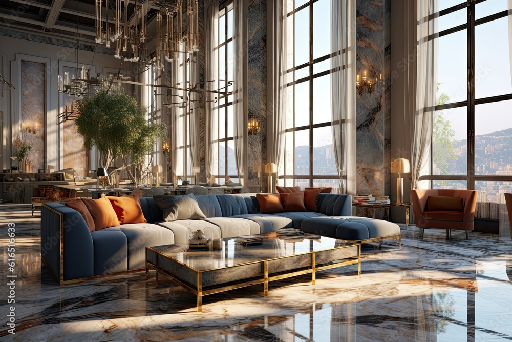 Stunning Suave High-End Apartment Interior Design image