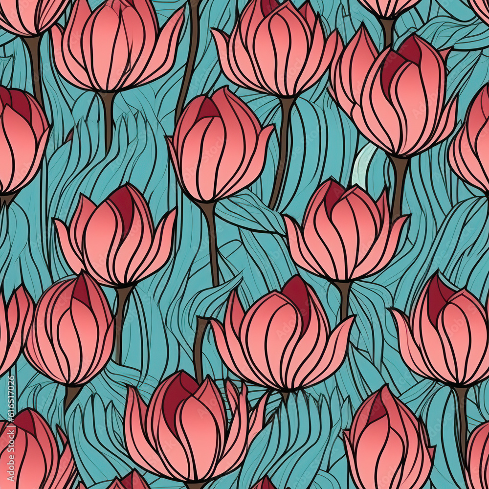 Makeup fashion seamless repeat pattern Makeup fashion seamless repeat pattern