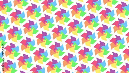 Polygon-6b Animated Rainbow Background (Sequence B3cw1)
