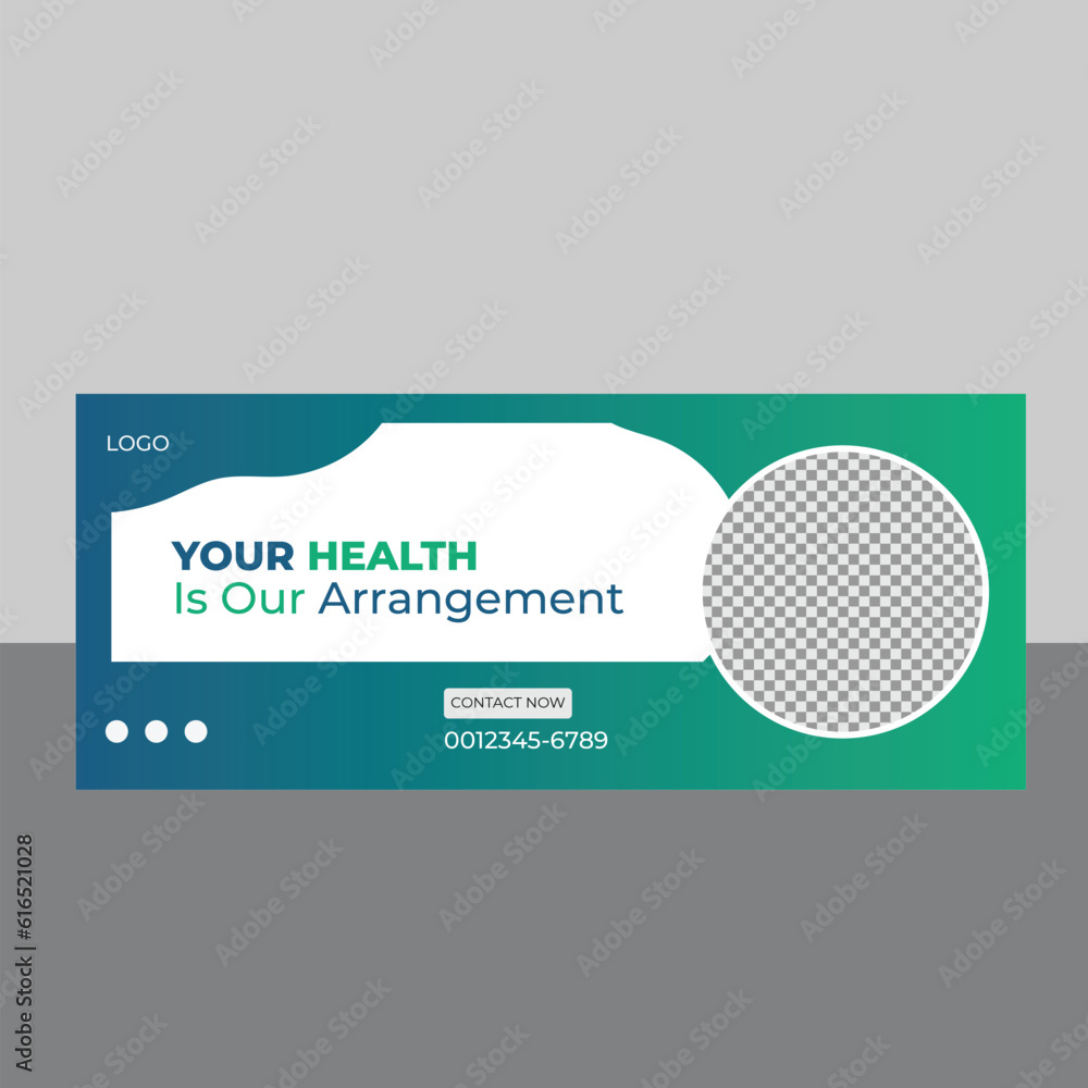 Vector Web Banner Or Facebook Cover And Social Media Post Design Template For Health Care. Vector Web Banner Or Facebook Cover And Social Media Post Design Template For Health Care.