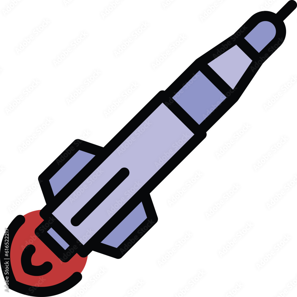 Cosmos spacecraft icon. Outline Cosmos spacecraft vector icon for web design isolated on white background color flat Cosmos spacecraft icon. Outline Cosmos spacecraft vector icon for web design isolated on white background color flat