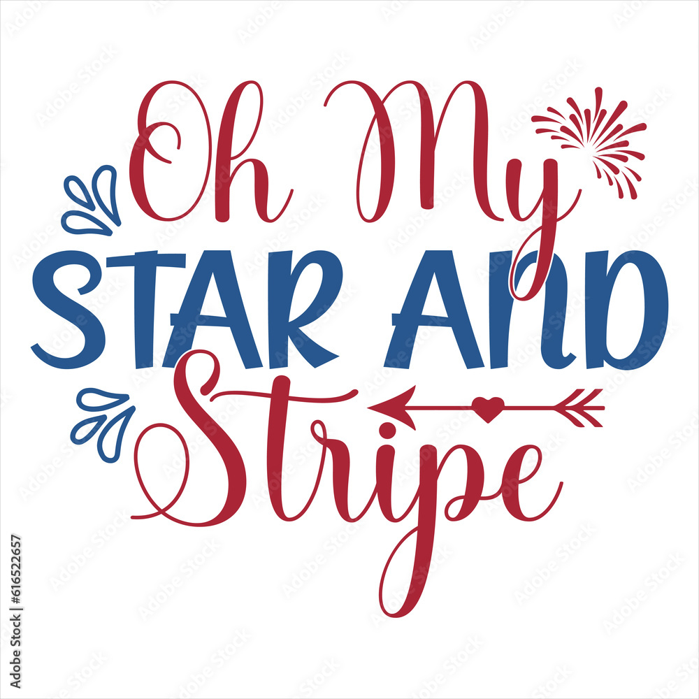 Obraz premium 4th July shirt design Print template happy independence day American typography design.