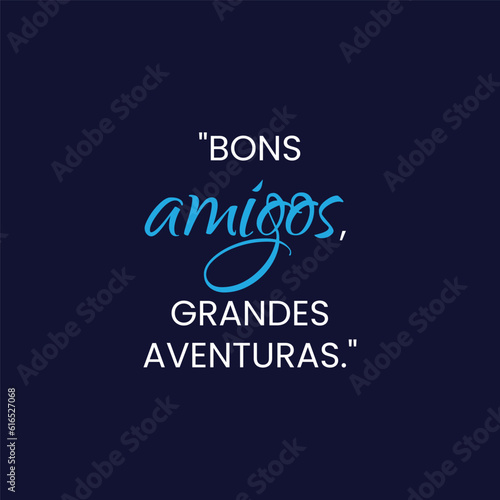 Citação de motivação do Dia da Amizade com um fundo preto liso