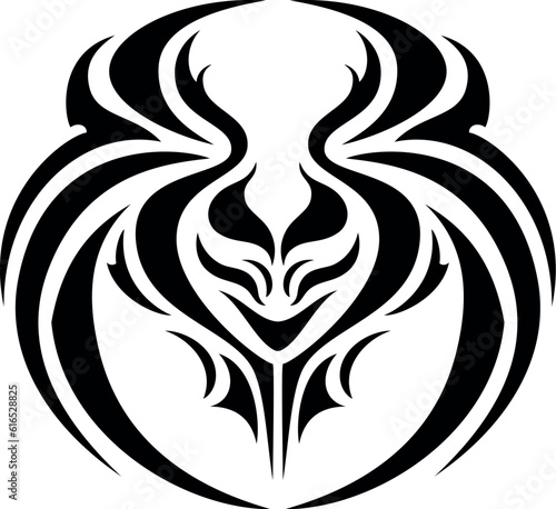 Black tribal tattoo, Isolated
