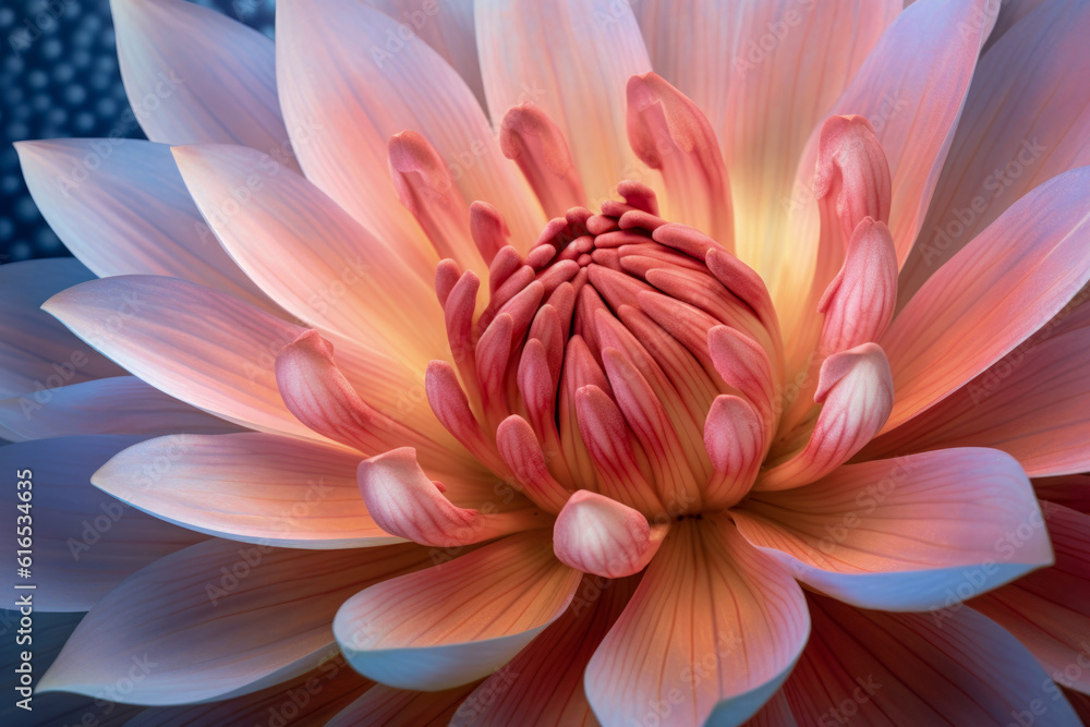 A pink flower closeup - Generative AI A pink flower closeup - Generative AI