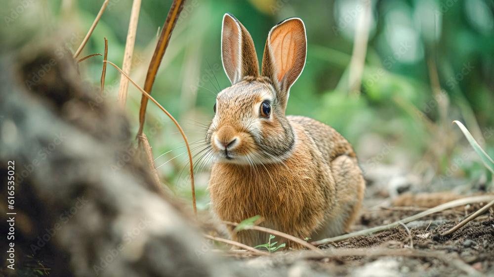 Fototapeta premium rabbit in the woods