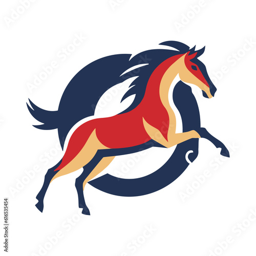 Horse Animal Logo Illustration Vector Design Template