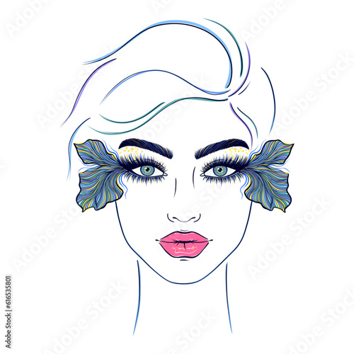 Pretty woman face
