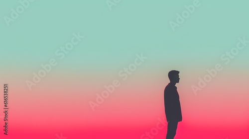 silhouette of a person meditating on a sunset © Unicorn Trainwreck