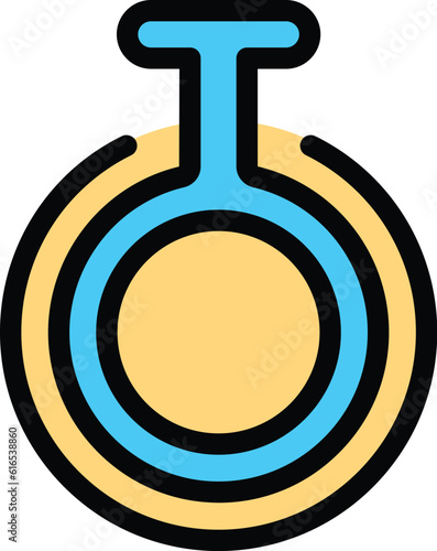 Gender identity diversity icon. Outline Gender identity diversity vector icon for web design isolated on white background color flat