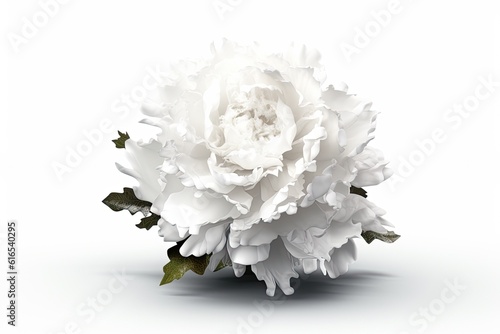 white flower on a plain white background