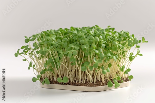 Illustration of lush green plants growing out of fertile soil