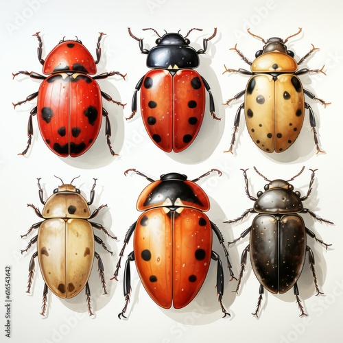 An illustration of group of bugs. Generative AI.  © Elle Arden 