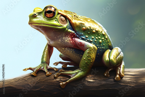 Cute closeup of a frog