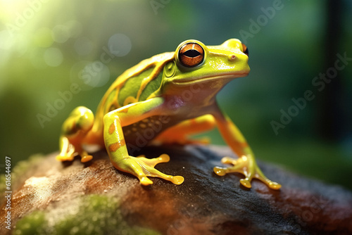 Cute closeup of a frog