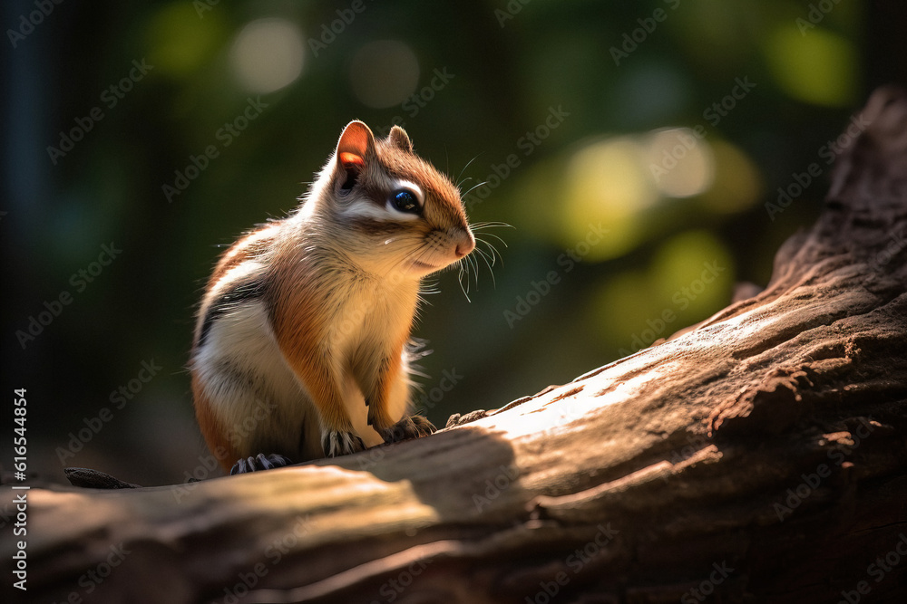 Chipmunk in nature, animal generative ai Chipmunk in nature, animal generative ai