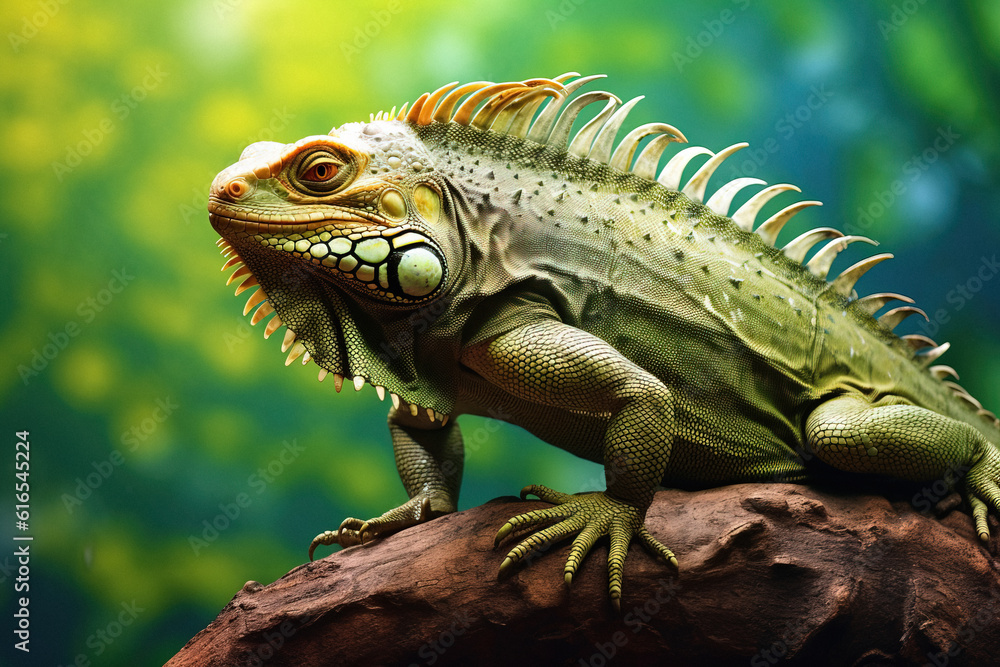 iguana on a tree animal generative ai iguana on a tree animal generative ai