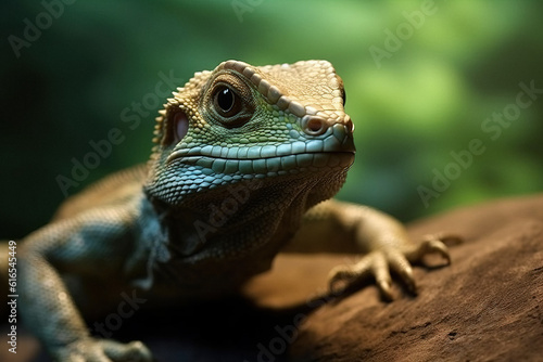portrait of a lizard animal generative ai