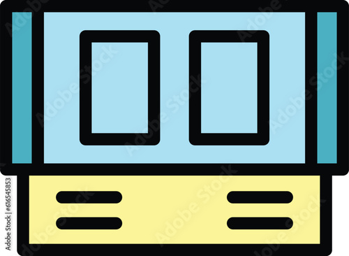 Taximeter driver icon. Outline Taximeter driver vector icon for web design isolated on white background color flat