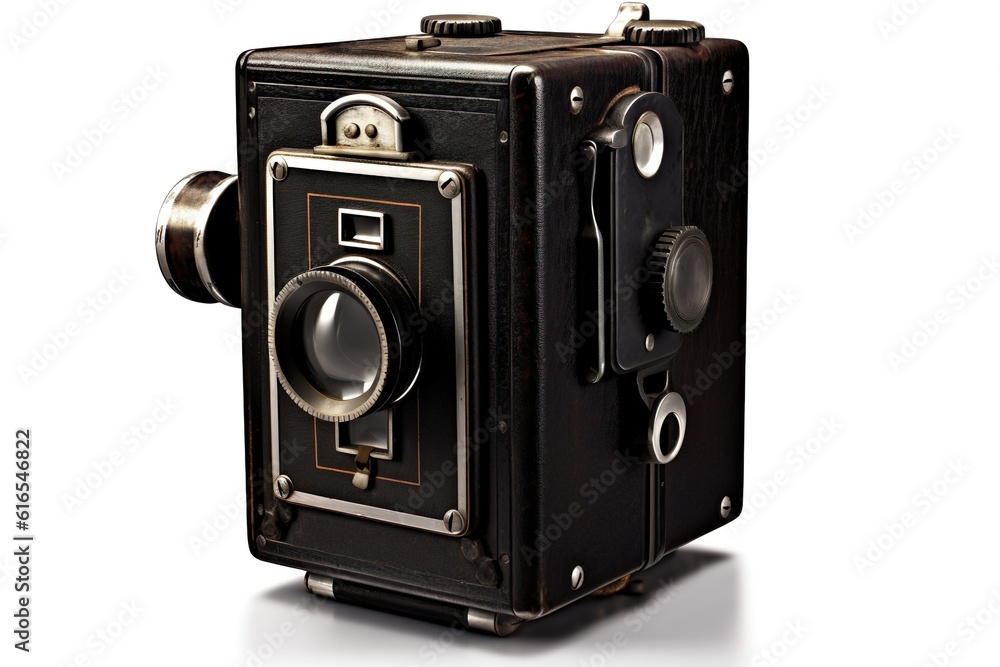 vintage black box camera from the 1920s classic