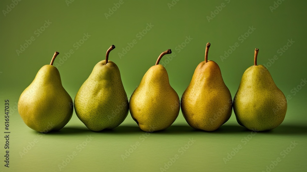 Realistic Illustration of Delicious Upstanding Pear. Realistic Illustration of Delicious Upstanding Pear.