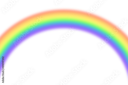Rainbow arc overlay isolated cutout on transparent