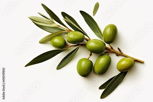 Wallpaper Mural fresh olive twig with several green olives on it Torontodigital.ca