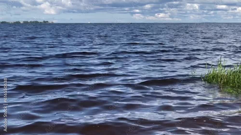 seascape, seashore, waves, cloudy landscape, bottom-up panorama seascape, seashore, waves, cloudy landscape, bottom-up panorama