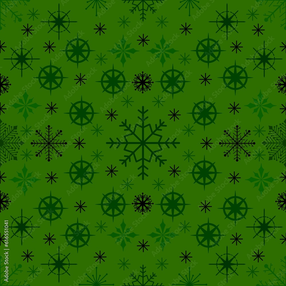 Winter abstract watercolor snowflakes seamless Christmas polka dots pattern for new year gift box and wrapping Winter abstract watercolor snowflakes seamless Christmas polka dots pattern for new year gift box and wrapping