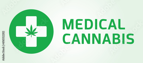 Mental health, medicinal herb. Medical cannabis icon, logo. Marijuana leaf.Plant, green, organic. Vector illustration