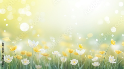 Chamomile summer meadow. Illustration AI Generative.