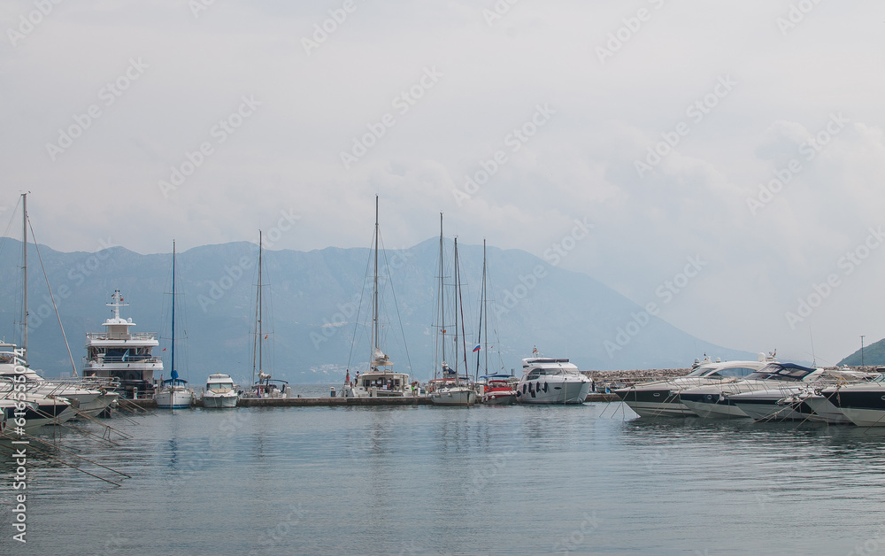Port of Budva in Montenegro 