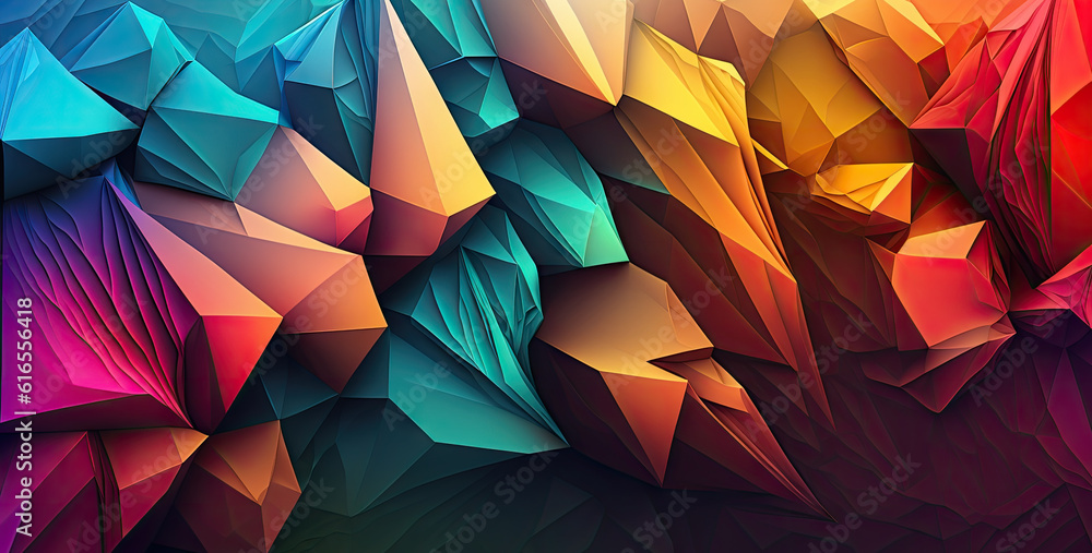 Abstract modern low poly banner Abstract modern low poly banner