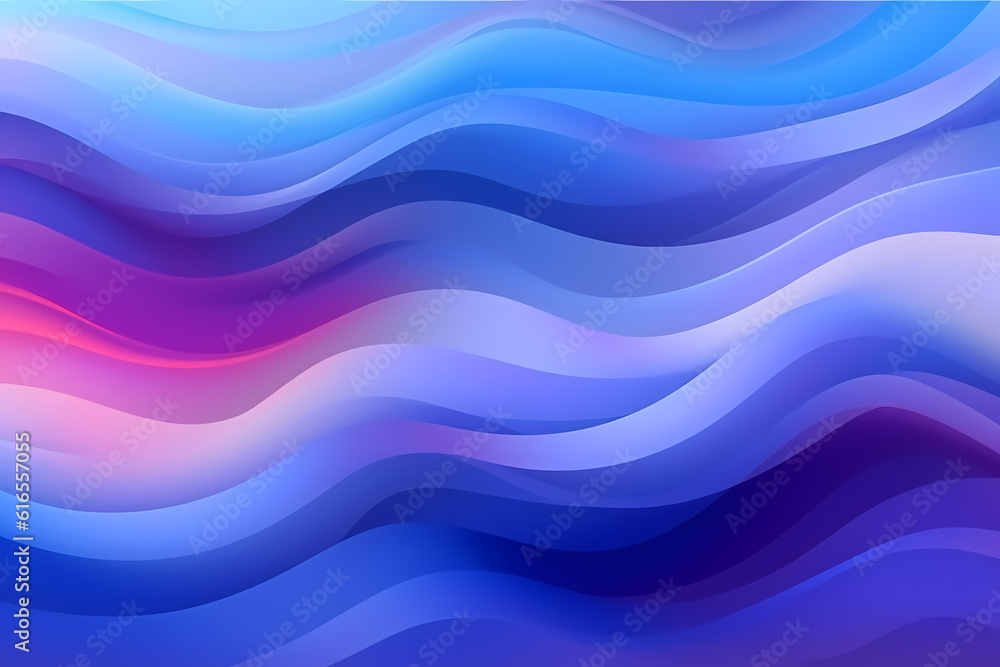 horizontal colorful abstract wave background