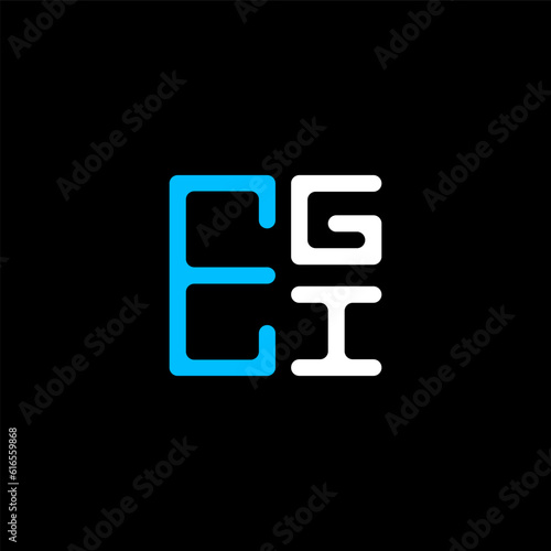 EGI letter logo abstract creative design. EGI unique design	