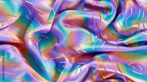 Playful abstract holographic texture