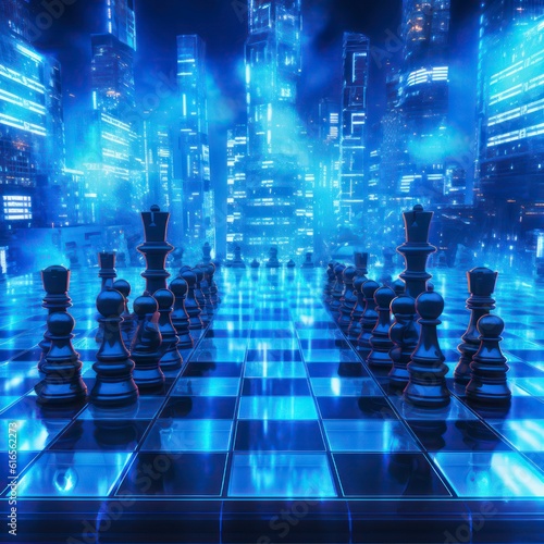  chess cyber background