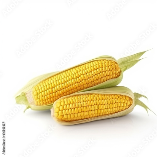 Corn on the transparent white background