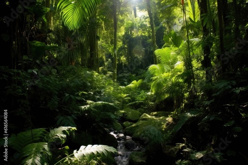 a stream in a forest