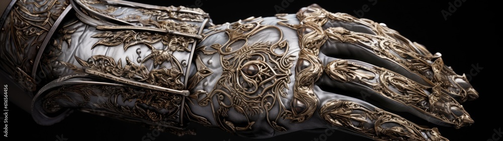 a glove with a design on it a glove with a design on it