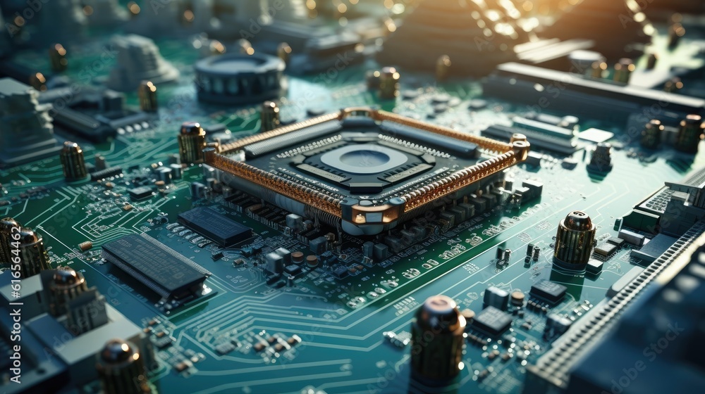 a close up of a circuit board a close up of a circuit board