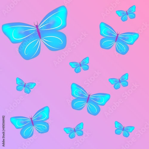 pattern with butterflies