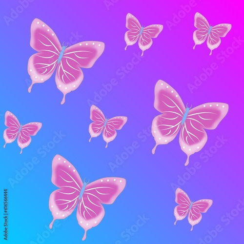 set of butterflies © taiyouabca