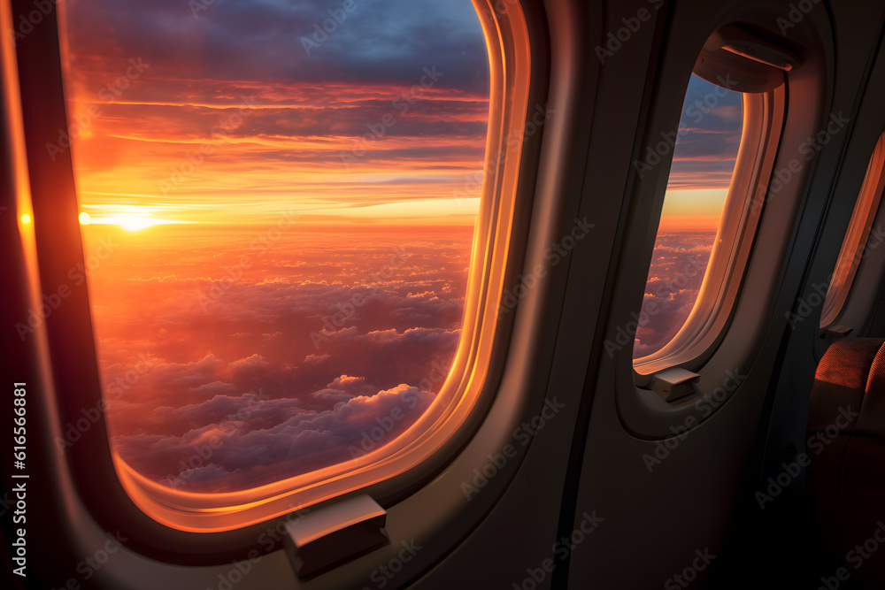 Sunrise from Above the Clouds - Generative AI Sunrise from Above the Clouds - Generative AI