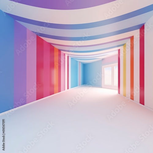 rainbow in a tunnel